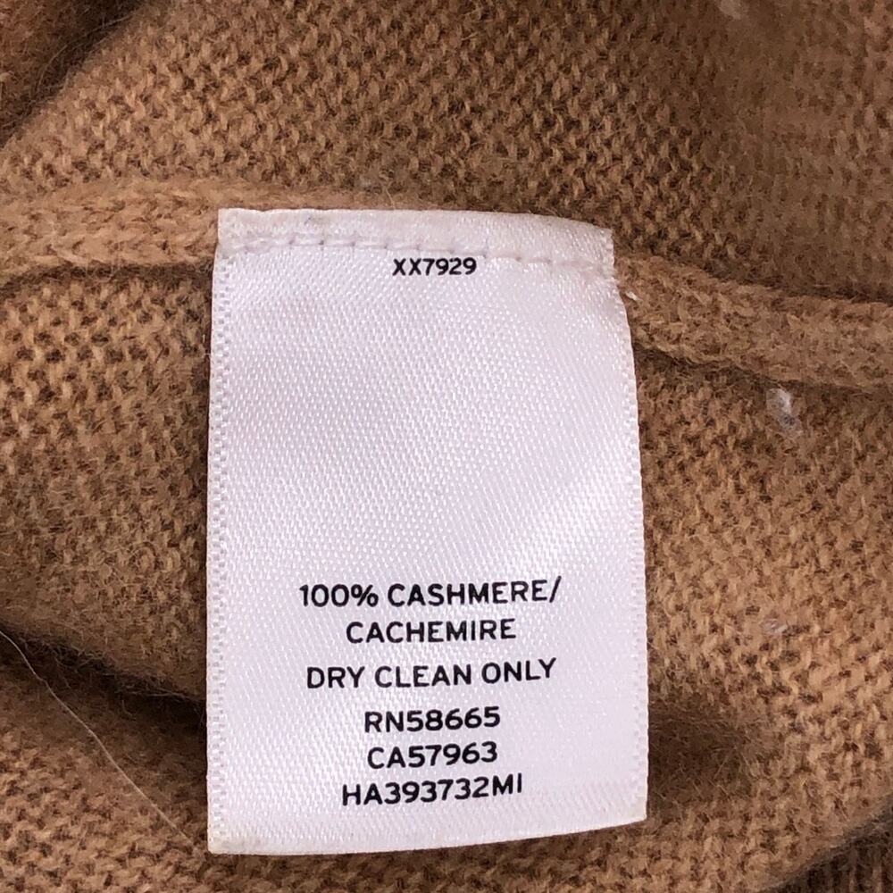 Halogen Sweater Womens S 100% Cashmere Camel V-Neck Long Sleeve - Picture 13 of 14